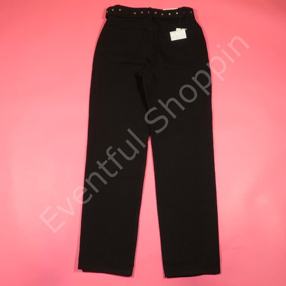 WeWoreWhat Cut Out Straight Jeans Womens 27 Black Revolve New - Picture 3 of 7
